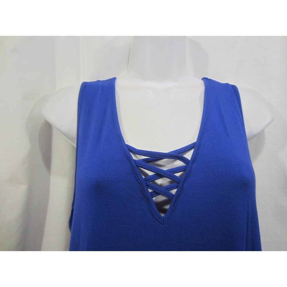 FEIERSI blue tunic tank top WOMEN L